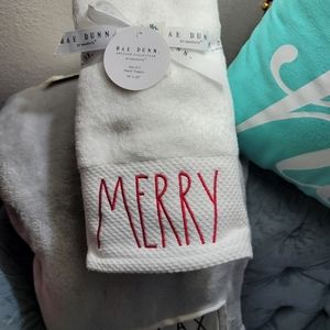 RAE DUNN MERRY Hand Towels